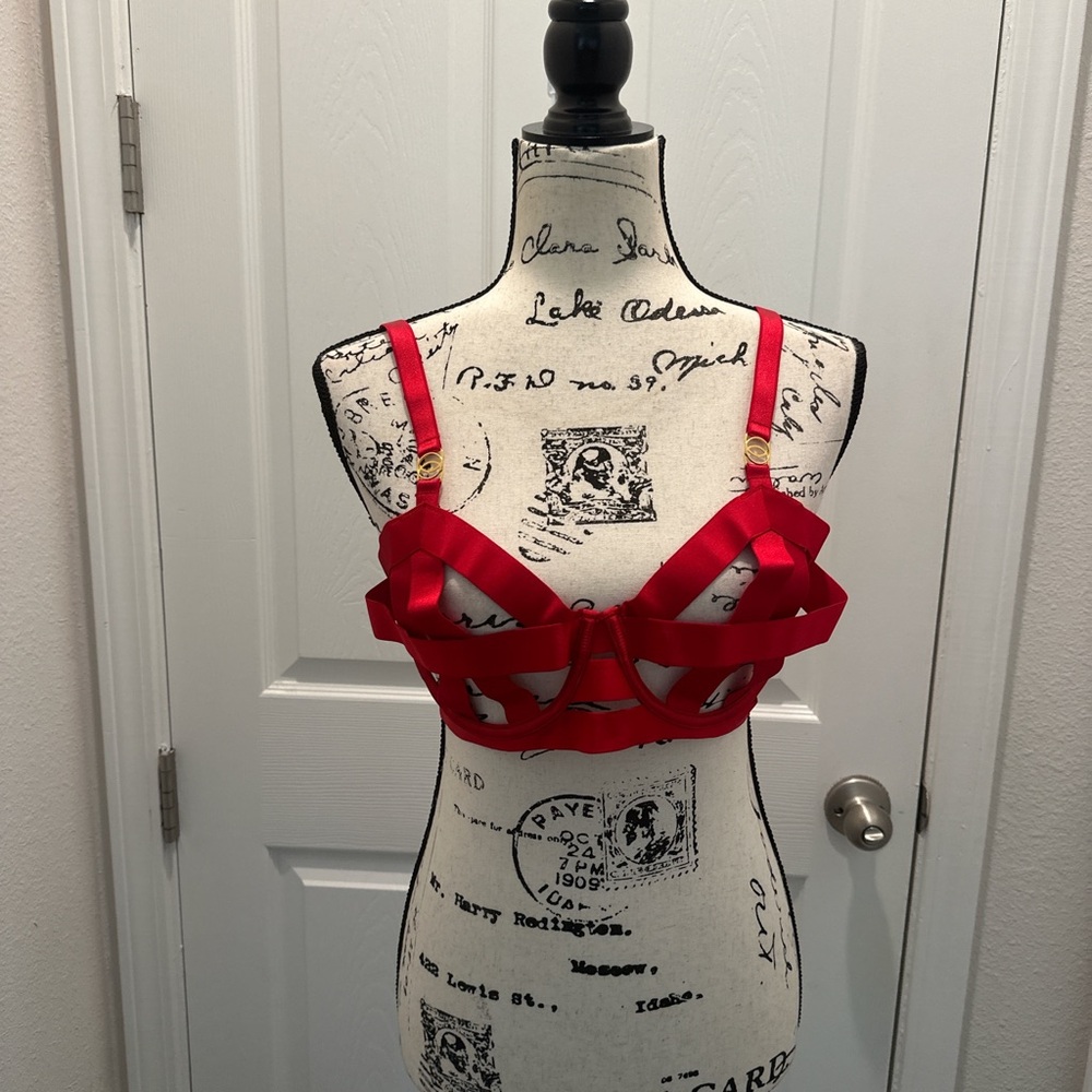 Victoria’s Secret Red Strappy Bra